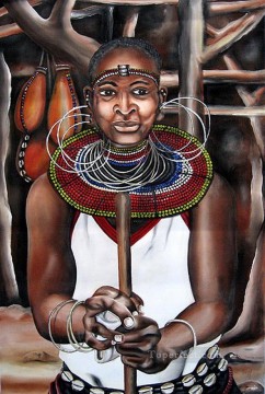  jar malerei - Jared Tugen Frau aus Afrika